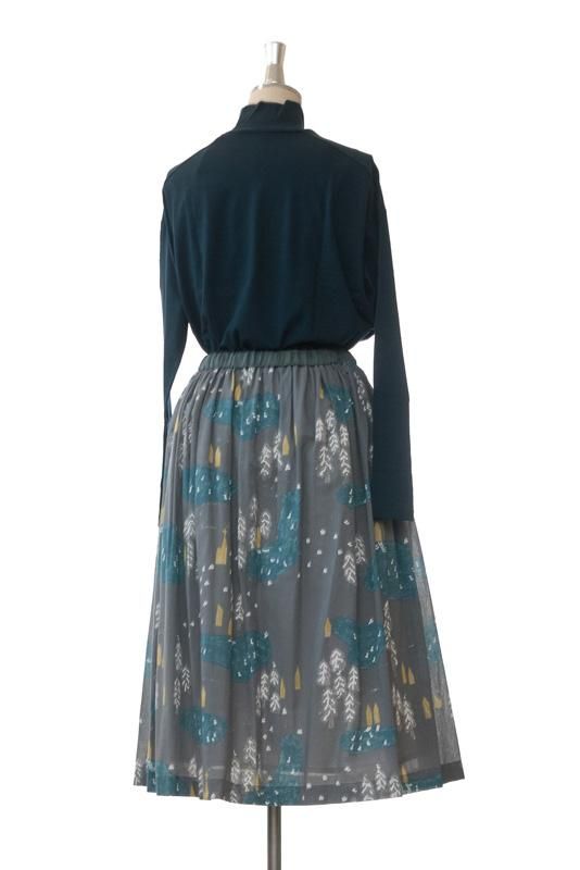 mina perhonen forest village ギャザースカート - ミナペルホネン正規