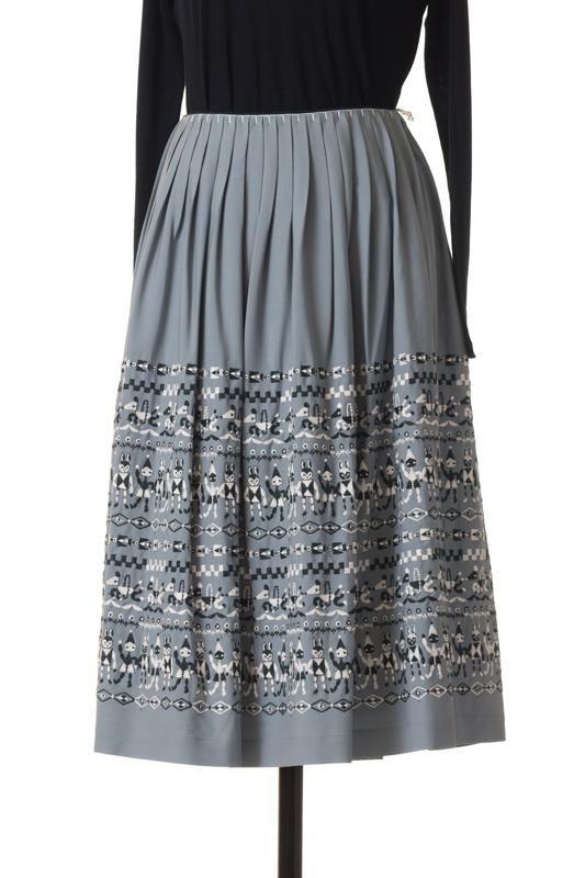 ミナペルホネン famille バルーンスカート36 裏地付き - felice