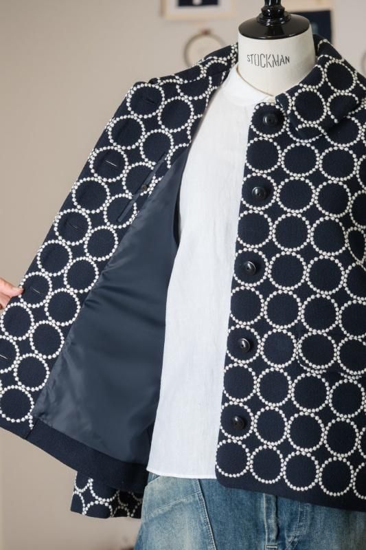 mina perhonen tambourine ステンカラージャケット - ミナペルホネン