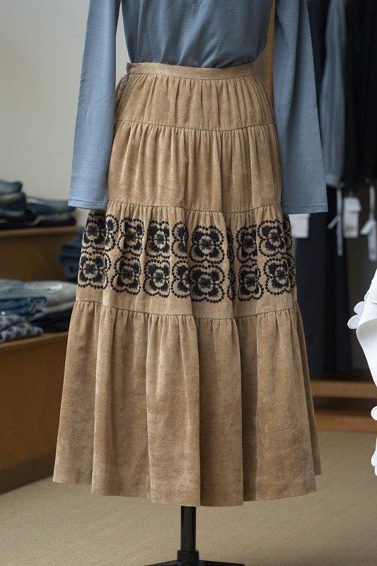 mina perhonen blumen ティアードスカート - ミナペルホネン正規取扱店