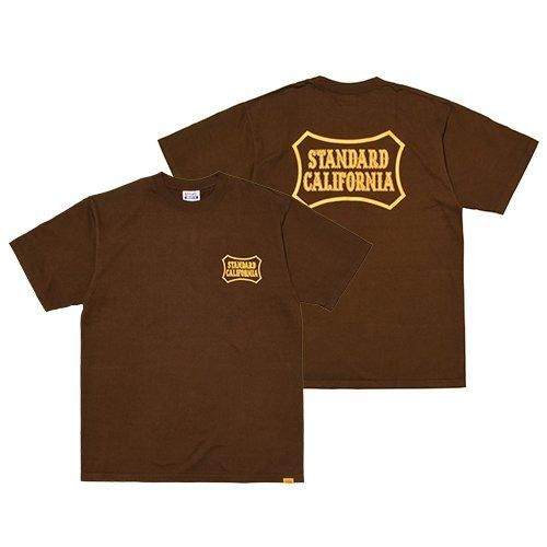 STANDARD CALIFORNIA】SD HEAVYWEIGHT BASIC LOGO T BROWN Tシャツ