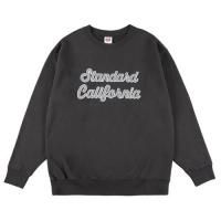 STANDARD CALIFORNIA】SD US COTTON SCRIPT LOGO CREW SWEAT GRAY