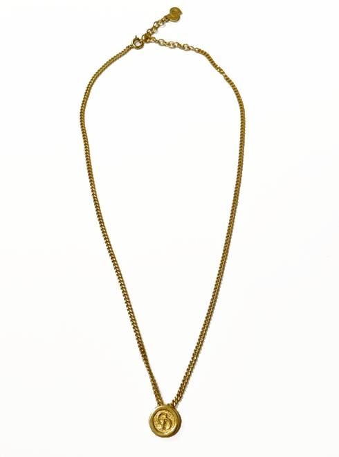 Christian Dior ディオール ヴィンテージサークルロゴネックレス