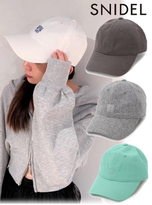 snidel （スナイデル）エンブレムロゴキャップ 23秋冬.【SWGH235623
