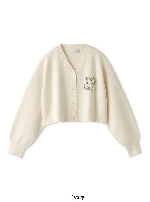 CELFORD (セルフォード)ビジューロゴカーディガン 24秋冬.【CWND251038