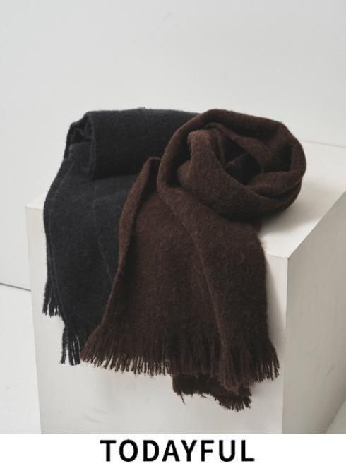 TODAYFUL (トゥデイフル）Brashed Volume Stole☆ 25秋冬.【12521033