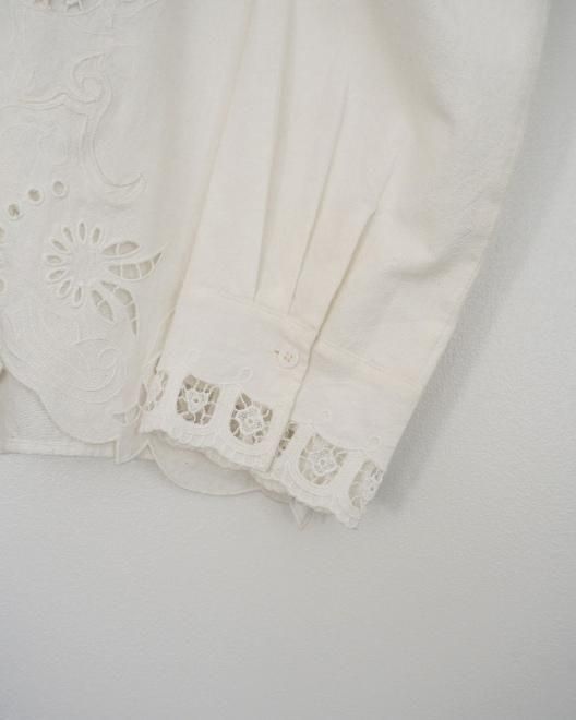 anuke (アンヌーク）Cutwork Opencollar Shirts☆ 26春夏予約