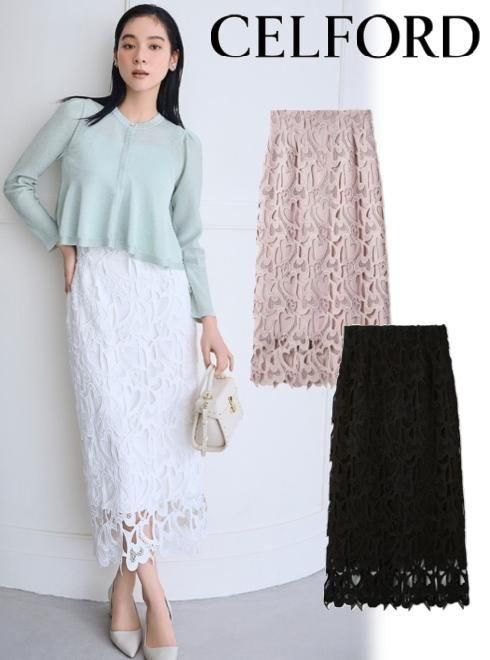 CELFORD (セルフォード)ハートレースタイトスカート 26春夏