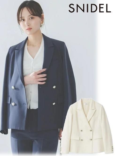 snidel （スナイデル）Sustainaダブルブレストジャケット 26春夏