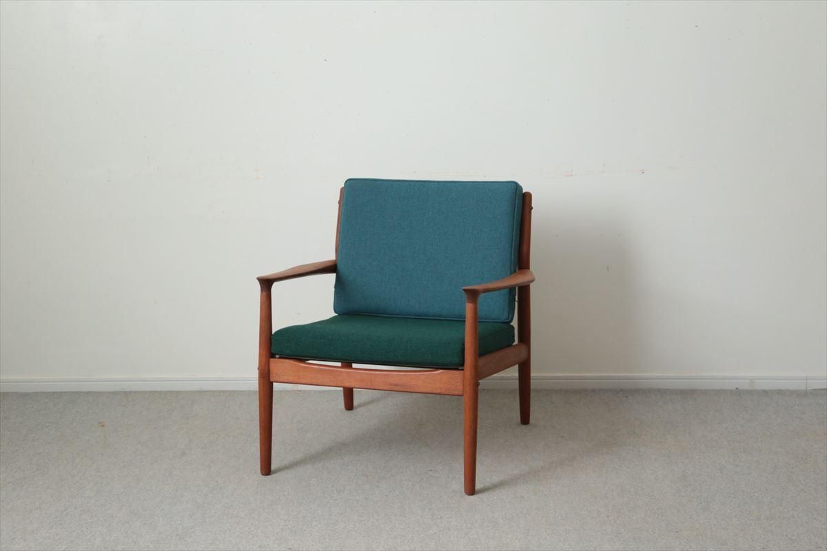 Grete Jalkグレーテ・ヤルク/1シーターソファ(チーク・GR）/K201-7