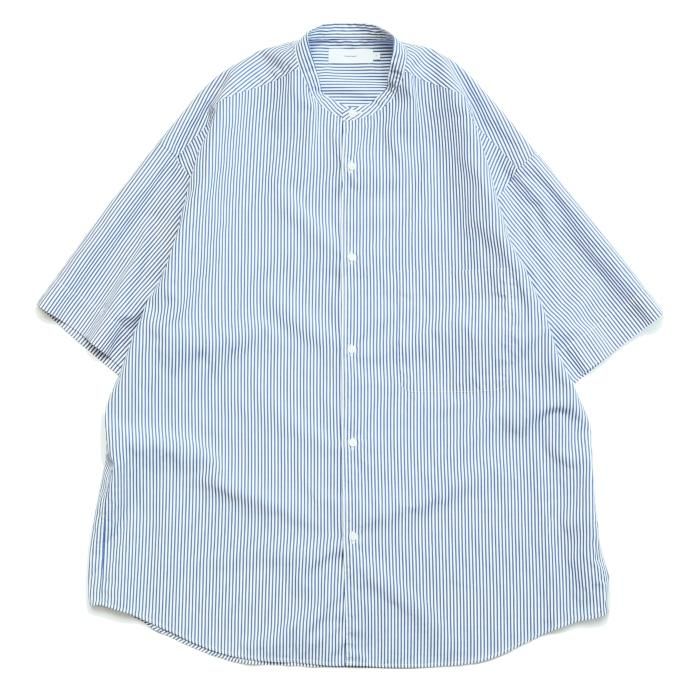 Graphpaper グラフペーパー Broad Stripe S/S Oversized Band Collar