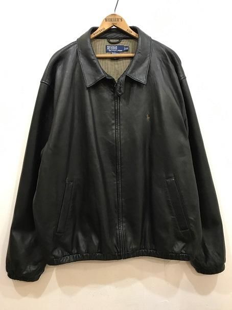 Polo by Ralph Lauren レザースイングトップ XXL ブラック Polo by