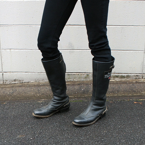 レディース ロッカーズ カフェレーサー バイカー レザー ロング ブーツ