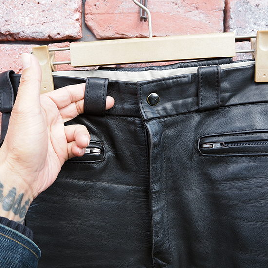 ルイスレザー パンツ 英国製 ヴィンテージ 革パン ロッカーズ カフェ