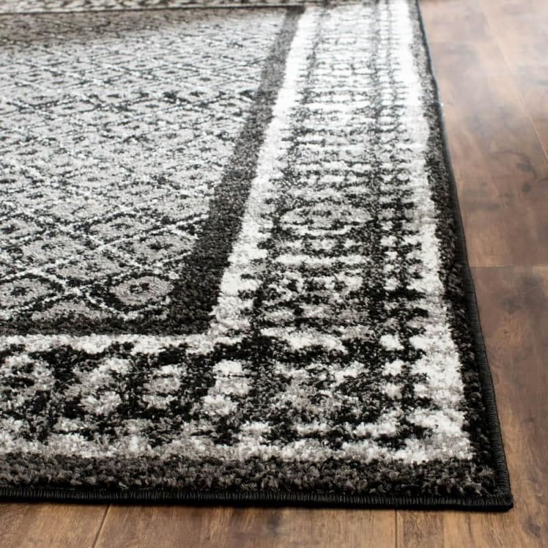 オリエンタル柄 オーバーダイデザイン 男前 ヴィンテージ風ラグ