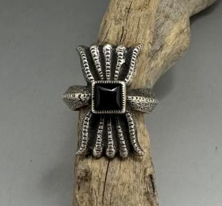 Navajo Ray Jack Inlay Ring - 練馬のインディアンジュエリー・雑貨の