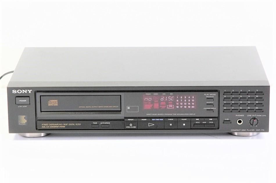 CDP-770｜SONY CDプレイヤー｜中古品｜修理販売｜サンクス電機