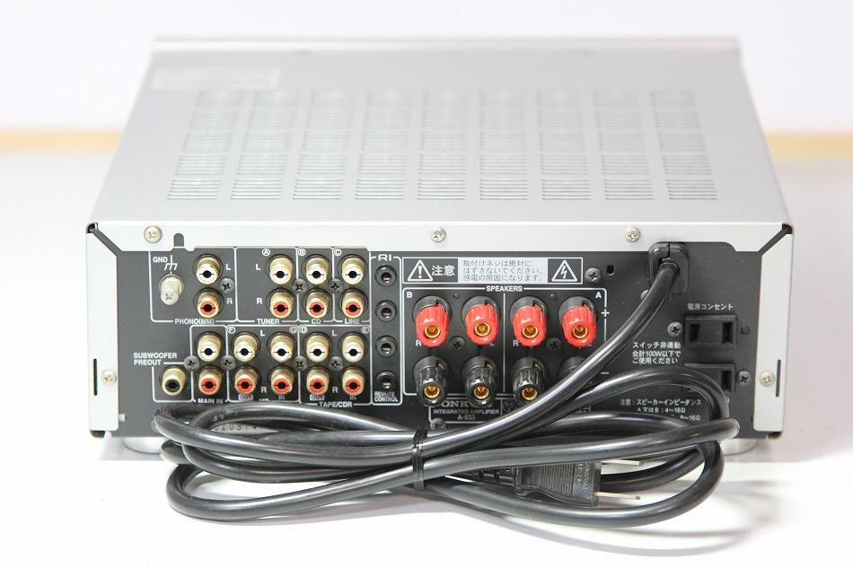 A-933(S)｜ONKYO INTEC275 プリメインアンプ 200W+200W(4Ω) シルバー