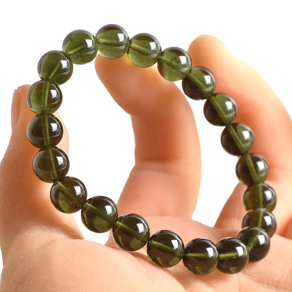 モルダバイト ブレスレット 9mm #JJ078 - プレミアム天然石専門店
