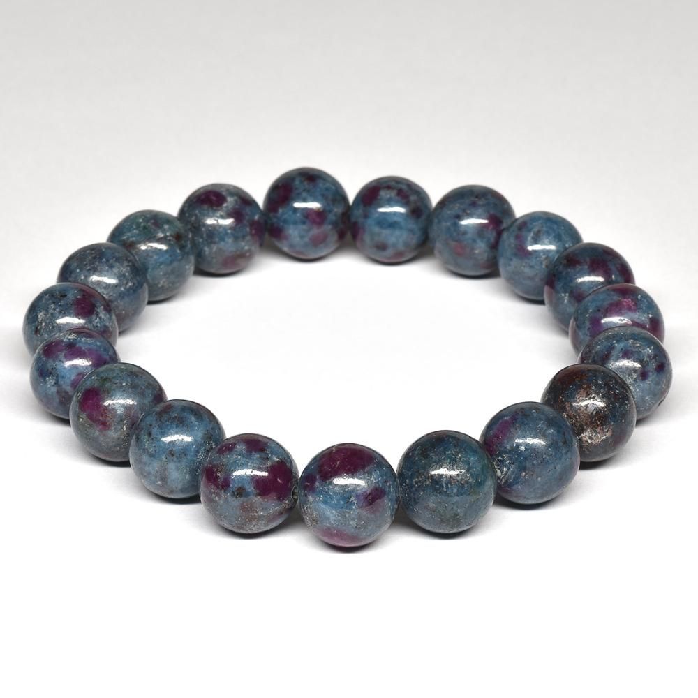 希少][鑑別書付] ルビーインカイヤナイト ブレスレット 11mm #NC155