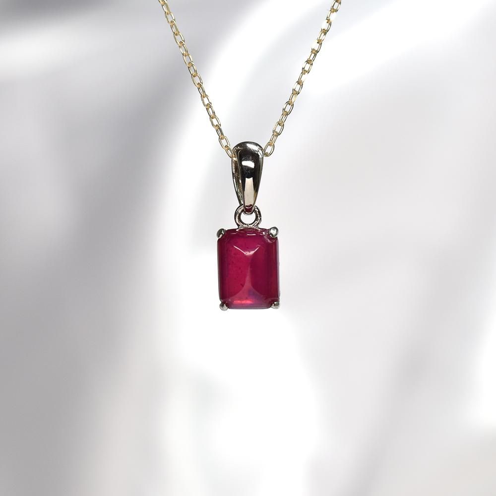 ルビー ペンダントトップ 8x6x5mm #NF165 - プレミアム天然石専門店