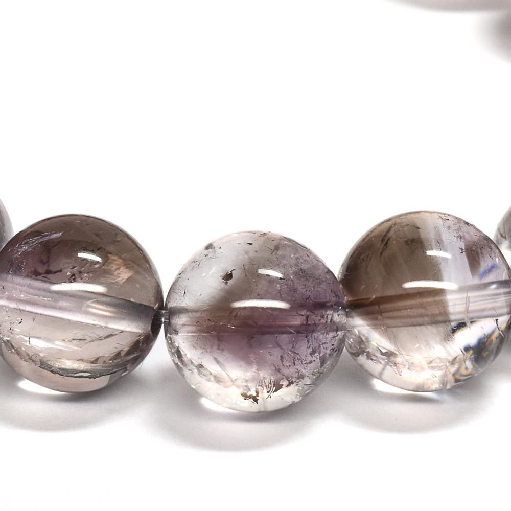 スモーキーアメジストファントムクォーツ ブレスレット 12.5mm #NH193