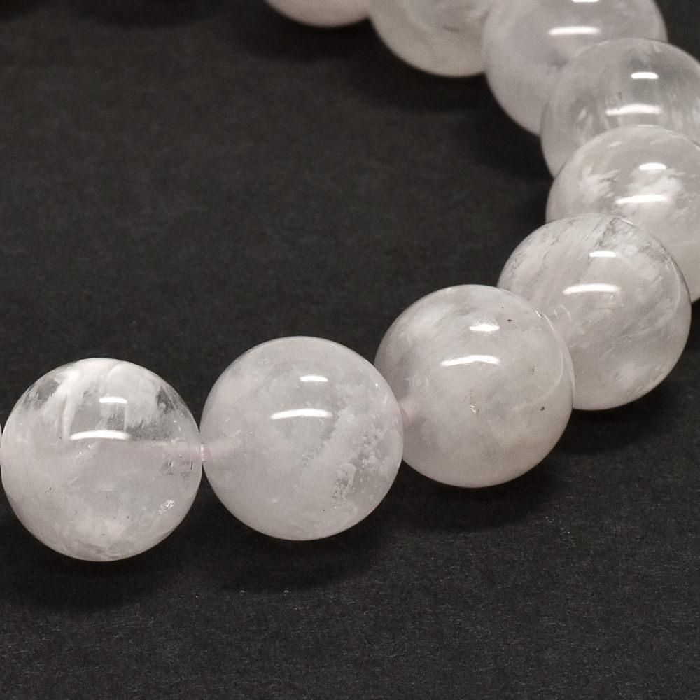 セリサイト・イン・ローズクォーツ（ホワイト・クレイ・クォーツ