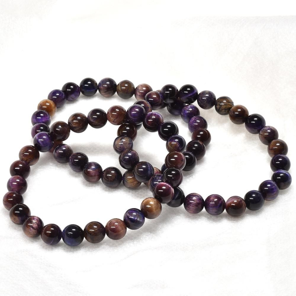 高品質]ウルグアイ産アメジスト ブレスレット 9.5mm #PA089