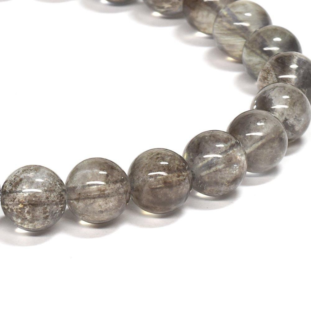 モスアクアマリン ブレスレット 7.5mm #QF549 - プレミアム天然石専門