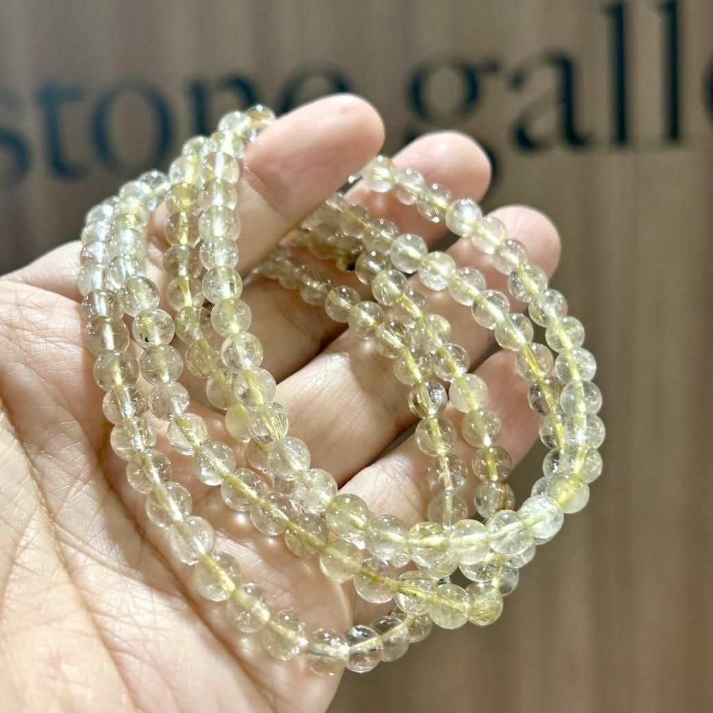 パープルラブラドライト ブレスレット 8.5mm #MB505 - プレミアム