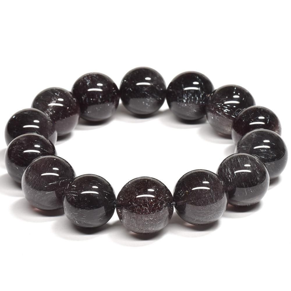 ニードルヘマタイトインクォーツ(花火) ブレスレット16-16.5mm #RB501