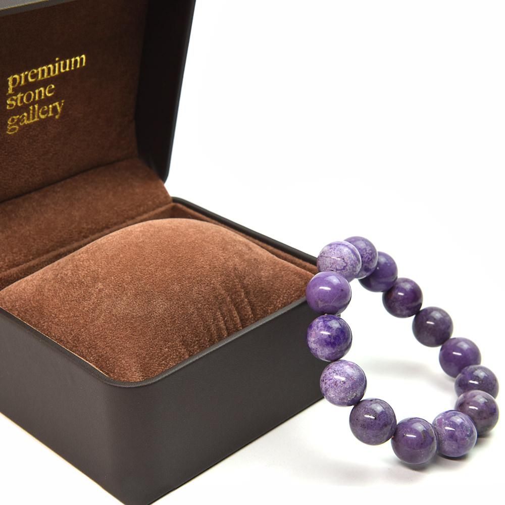 鑑別書付] ピンクスギライト ブレスレット 15.8mm #FA054 - プレミアム