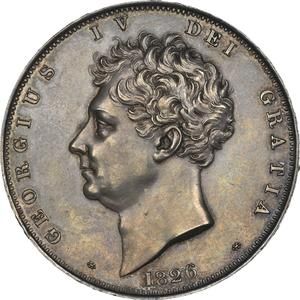 イギリス 1826 ジョージ4世 クラウン 銀貨 NGC PF64 プルーフ64! 発行