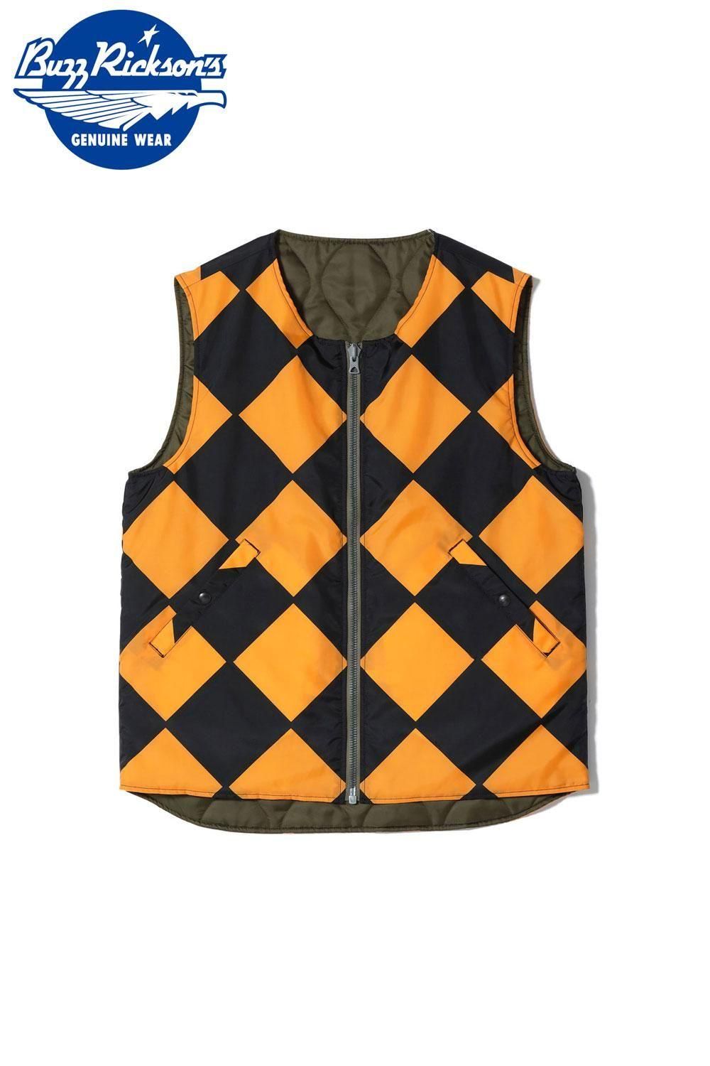 バズリクソンズ(BUZZ RICKSON'S) リバーシブルベスト LINE CREWMAN