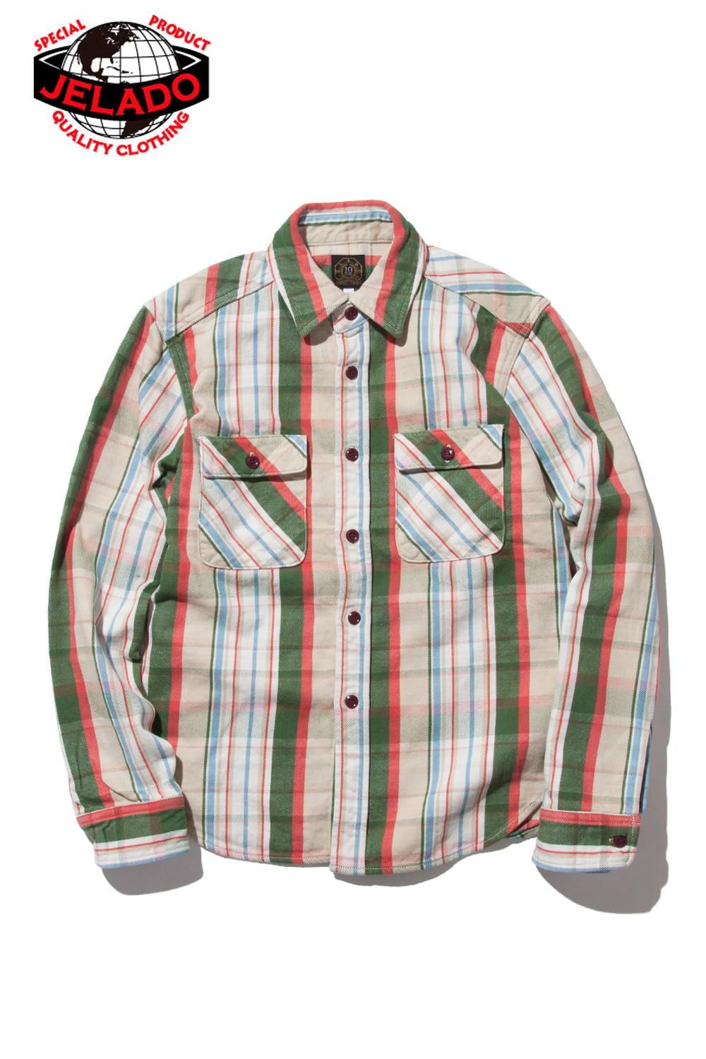 JELADO(ジェラード) ネルシャツ ショート丈 JP02107 通販正規取扱