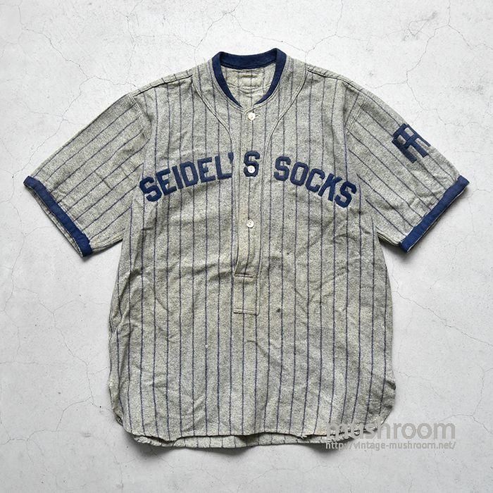 OLD STRIPE BASEBALL SHIRT（GOOD CONDITION） - 古着屋 ｜ mushroom