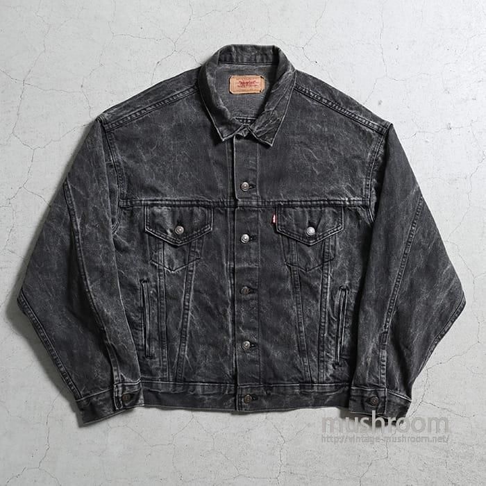 LEVI'S 70507-0253 ACID WASH BLACK DENIM JACKET（'88/X-LARGE