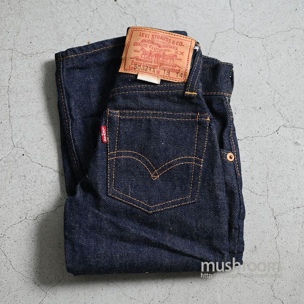 LEVI'S 503ZXX JEANS WITH LEATHER PATCH（AGE 0/DEADSTOCK） - 古着屋