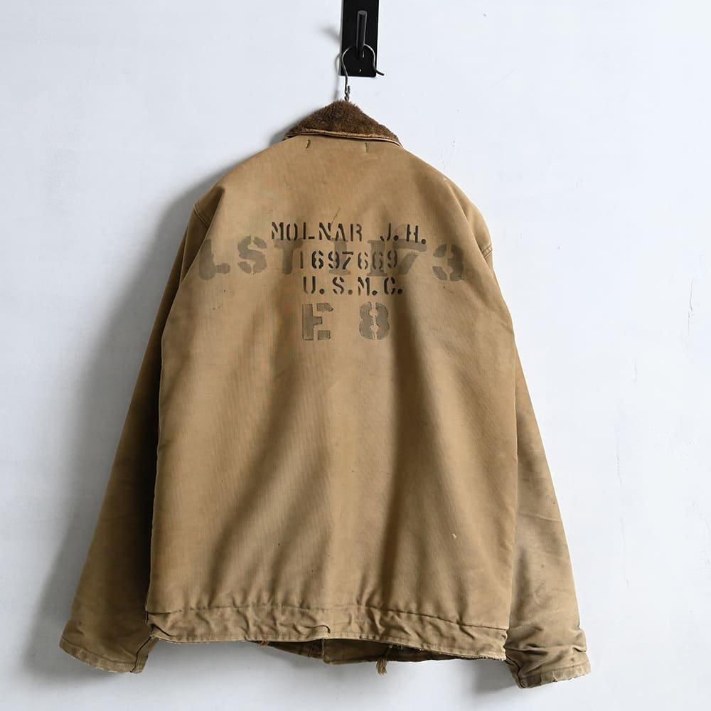 WW2 U.S.NAVY（USMC）N-1 DECK JACKET WITH SQUADRON PATCH & STENCIL