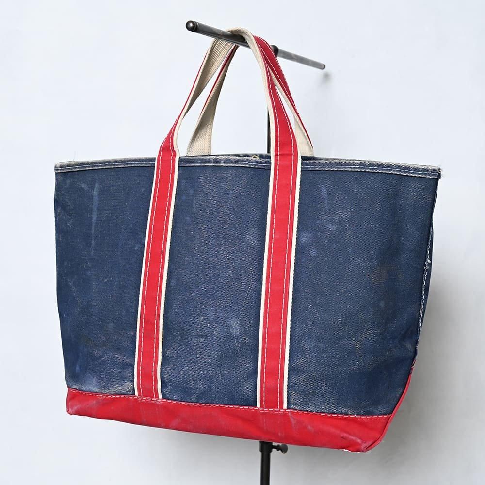 L.L.BEAN DELUXE TOTE（1980'S/NAVY×RED/GOOD CONDITION） - 古着屋