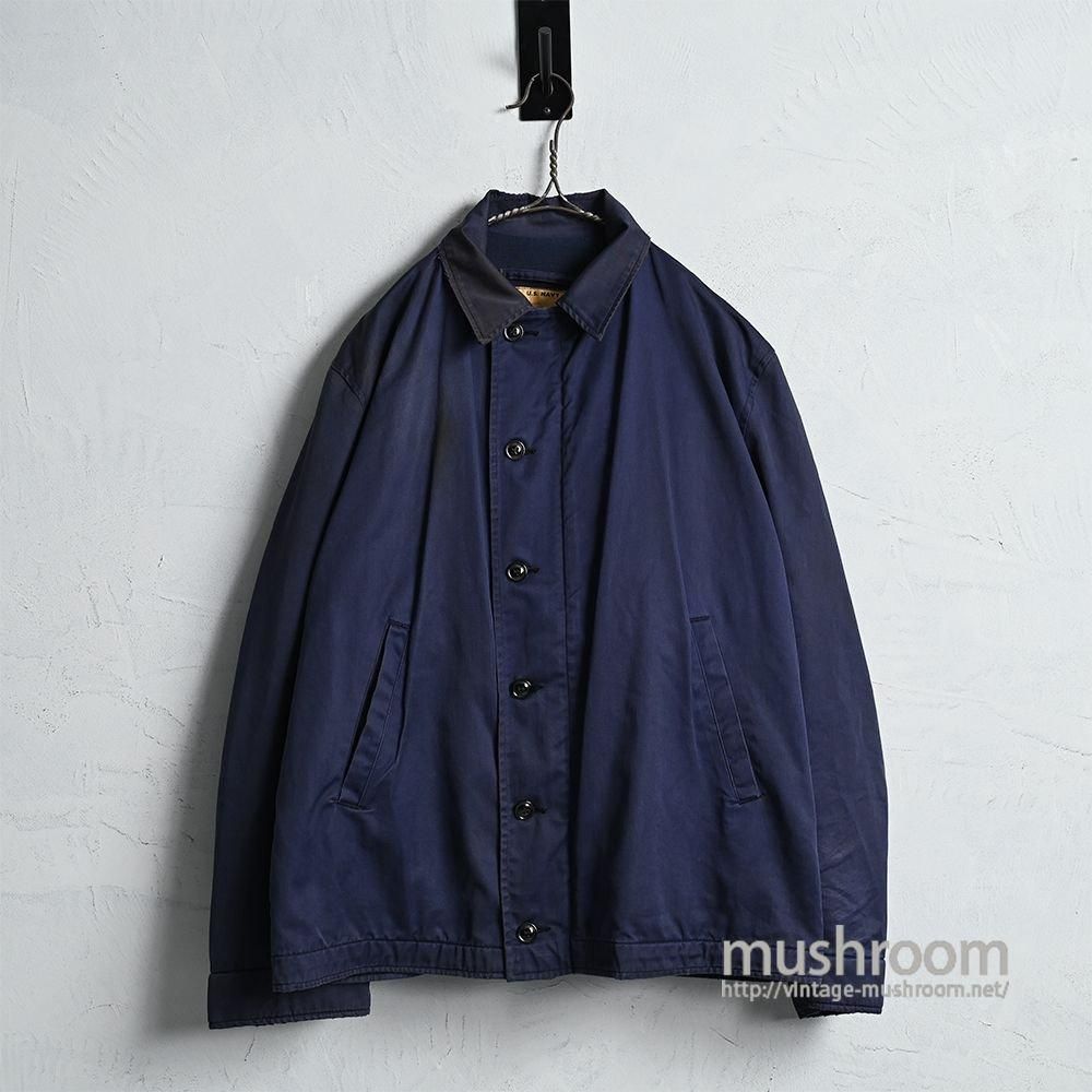 U.S.NAVY BLUE UTILITY JACKET（SZ 44R/GOOD CONDITION） - 古着屋