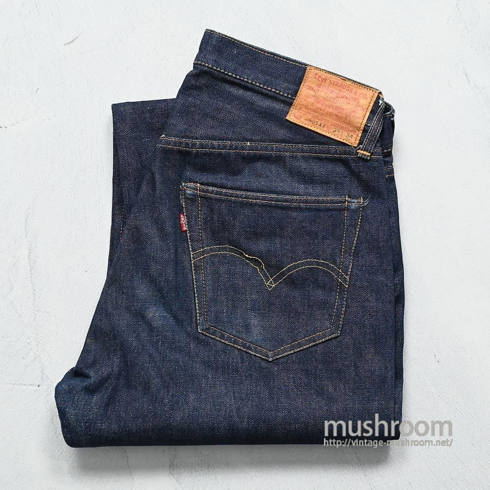 LEVI'S 501XX JEANS with LEATHER PATCH（SUPER DARK COLOR/W35L34