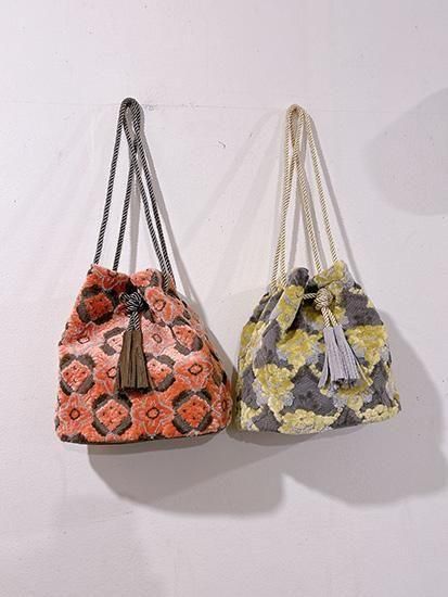 PUPU LAUKKU 金華山巾着2wayバッグ - monster in my daydream