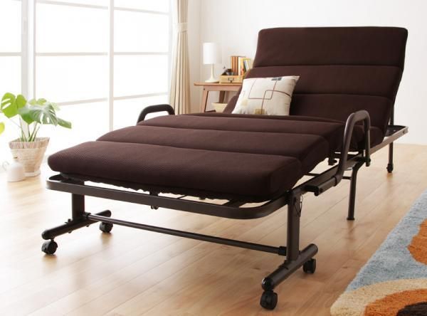 もこもこリクライニング折りたたみベッド【MORIS】モリス ベッド