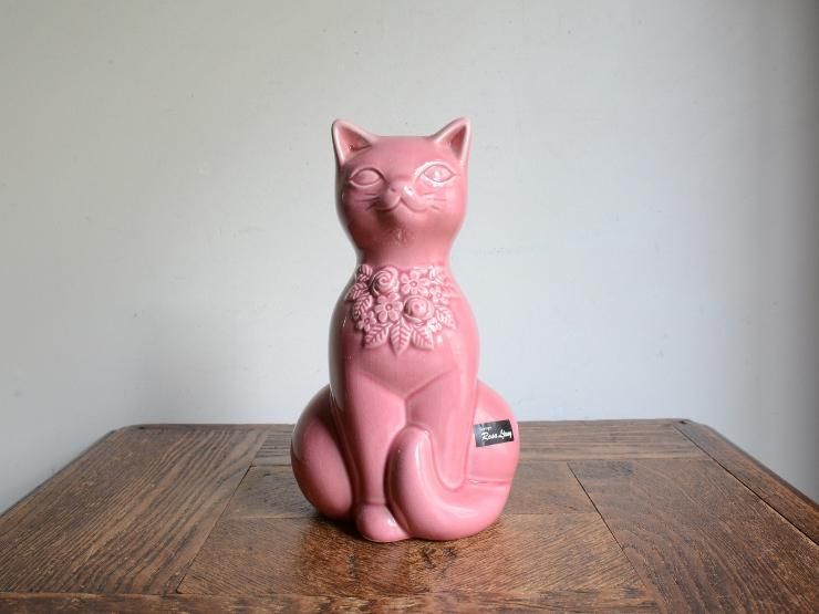 ヴィンテージ 猫モチーフ陶器オブジェ｜アンティーク雑貨｜CHELSEA