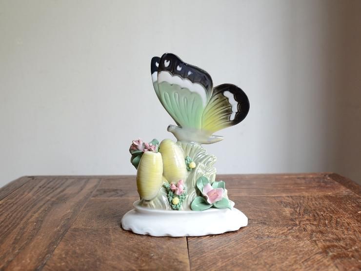 ヴィンテージ 蝶モチーフ 陶器オブジェ｜アンティーク雑貨｜CHELSEA
