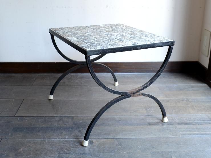 ヴィンテージ アイアン タイルテーブル｜アンティーク家具
