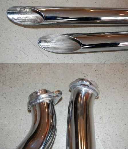 ドラッグパイプマフラー ショベル FX 1-3/4