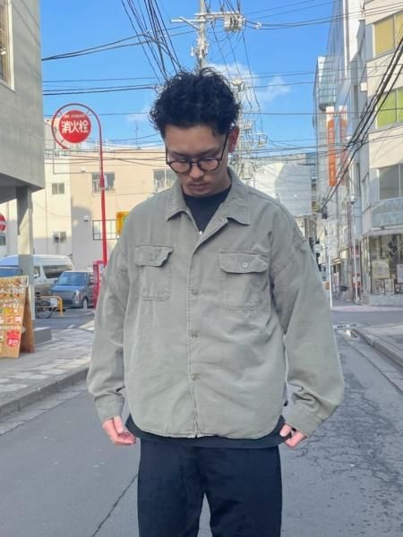 REMI RELIEF (レミレリーフ) ワイドミリタリーシャツ KHAKI