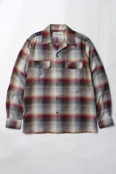 WACKO MARIA (ワコマリア) OMBRAY CHECK OPEN COLLAR SHIRT (TYPE-1